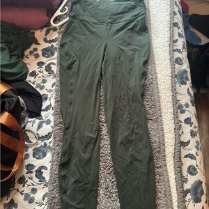 Lululemon Athletica Dark Green Base Pace Brushed Leggings